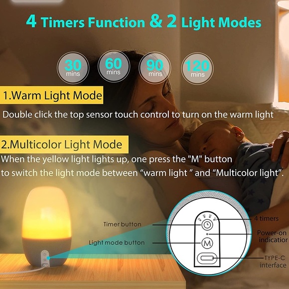 White Noise Machine with 26 Soothing Sounds - Picture 3 of 7